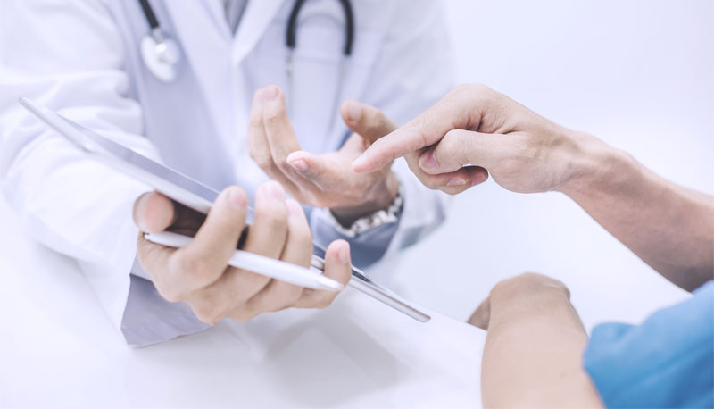 Doctor and Patient at Kingsberg Medical Clinic